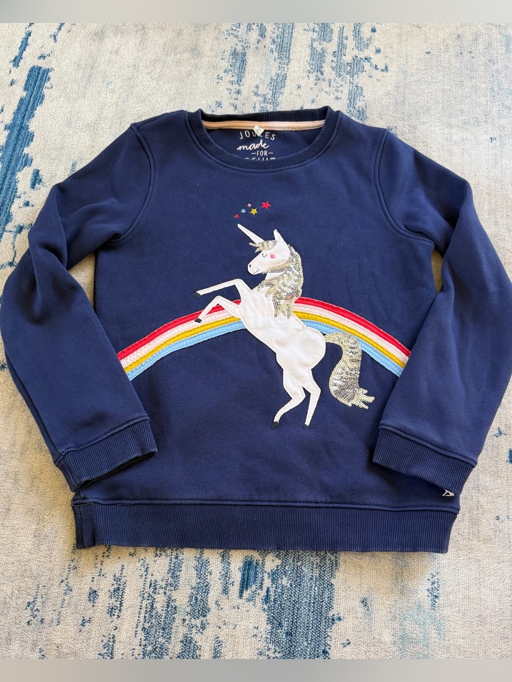 Joules Mackenzie Unicorn Artwork Sweatshirt 11-12 Years